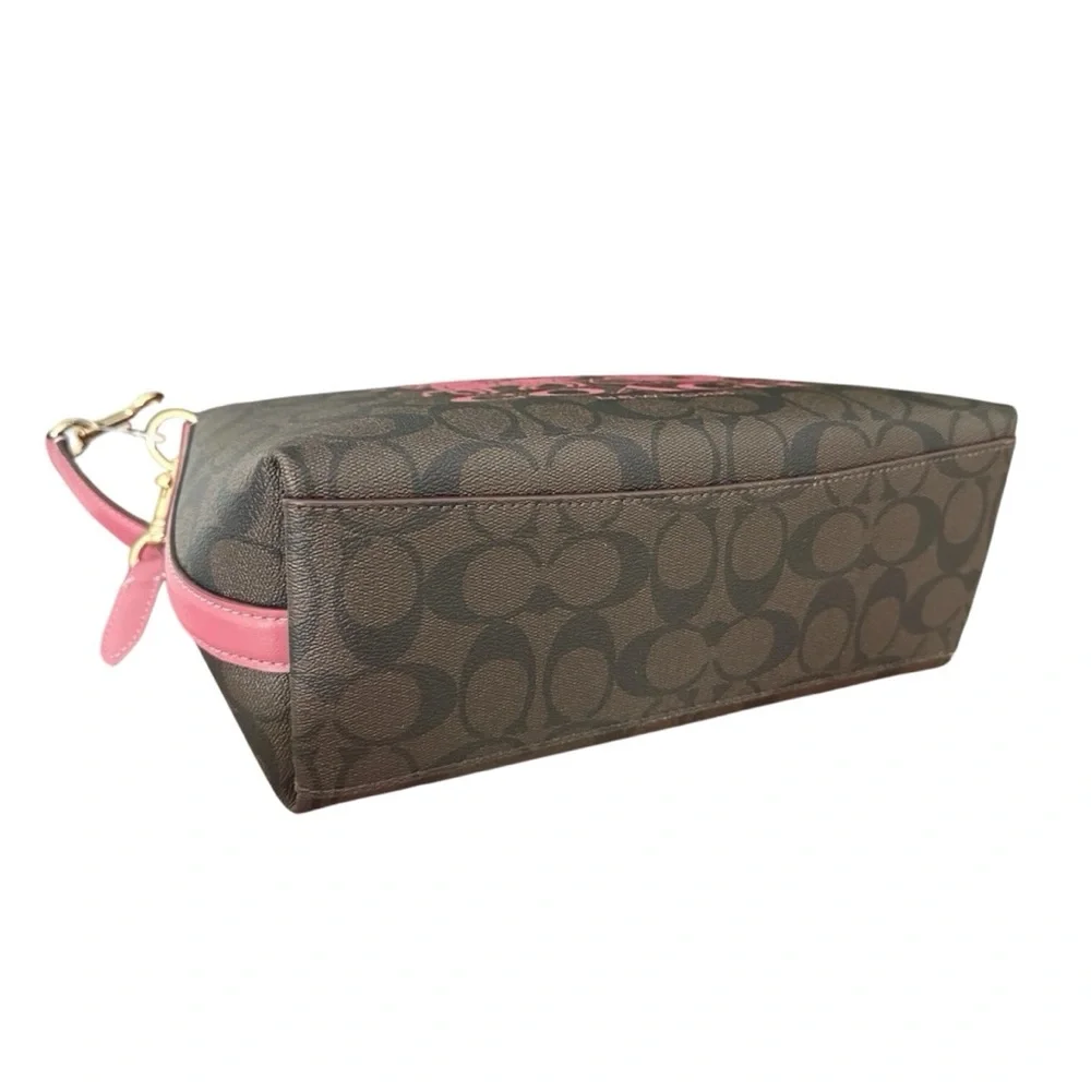 Coach Clara Shoulder Bag CN686 Signature Canvas Horse & Sleigh